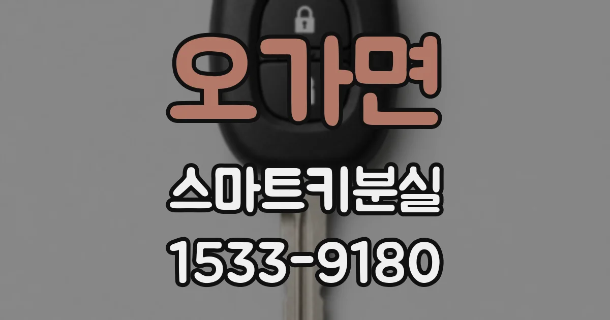 오가면 스마트키분실