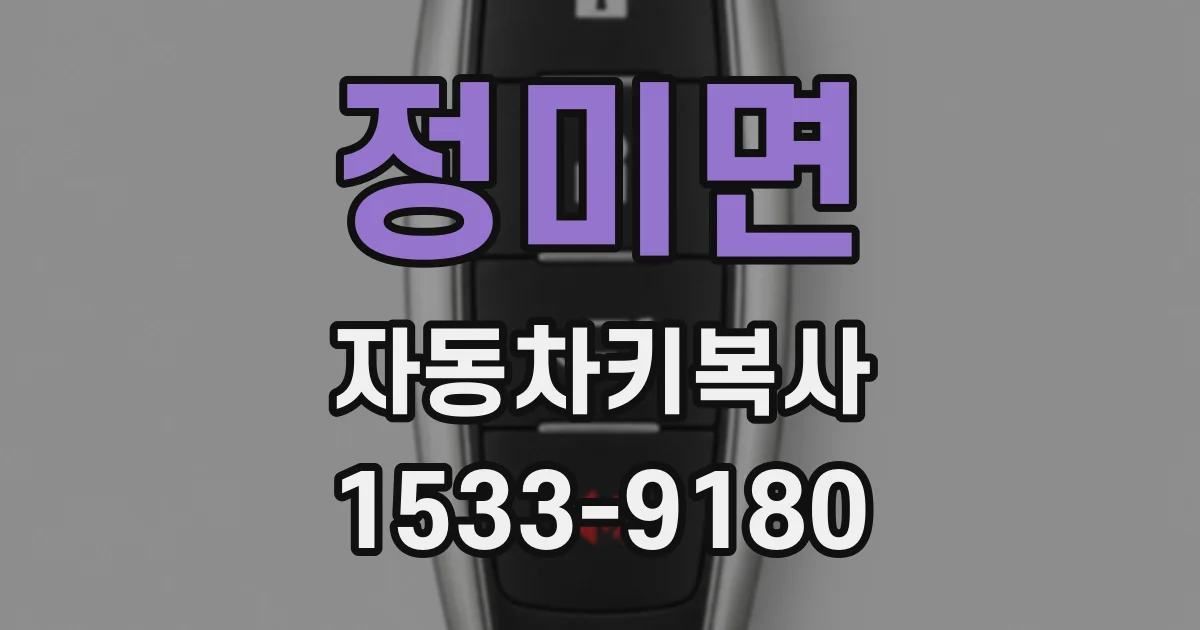 정미면 자동차키복사