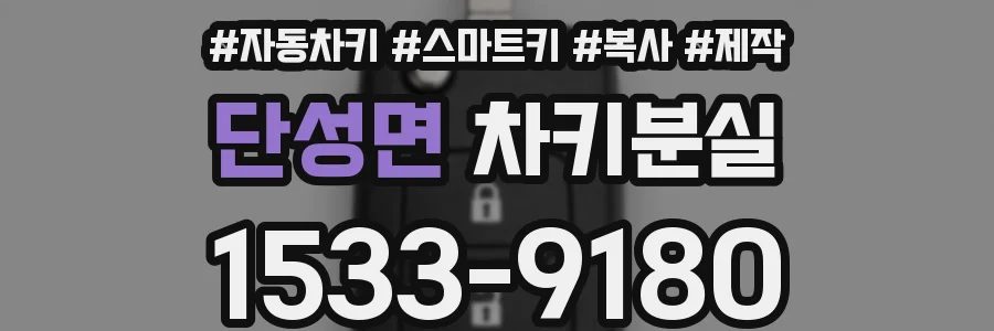 단성면 차키분실