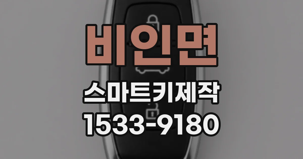 비인면 스마트키제작