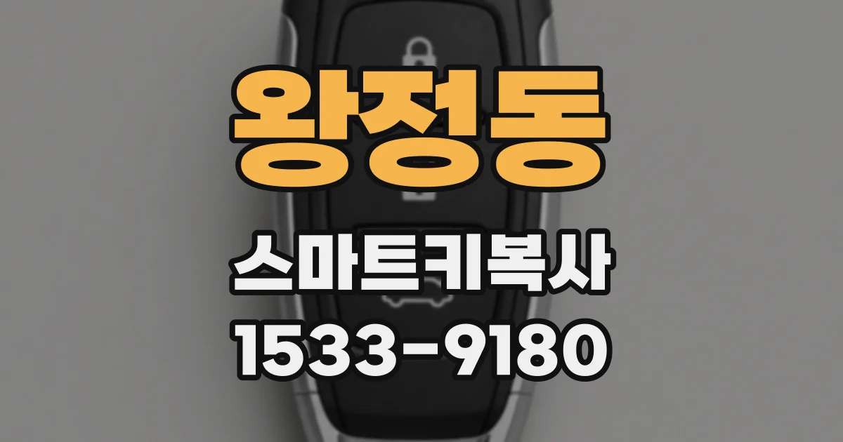 왕정동 스마트키복사