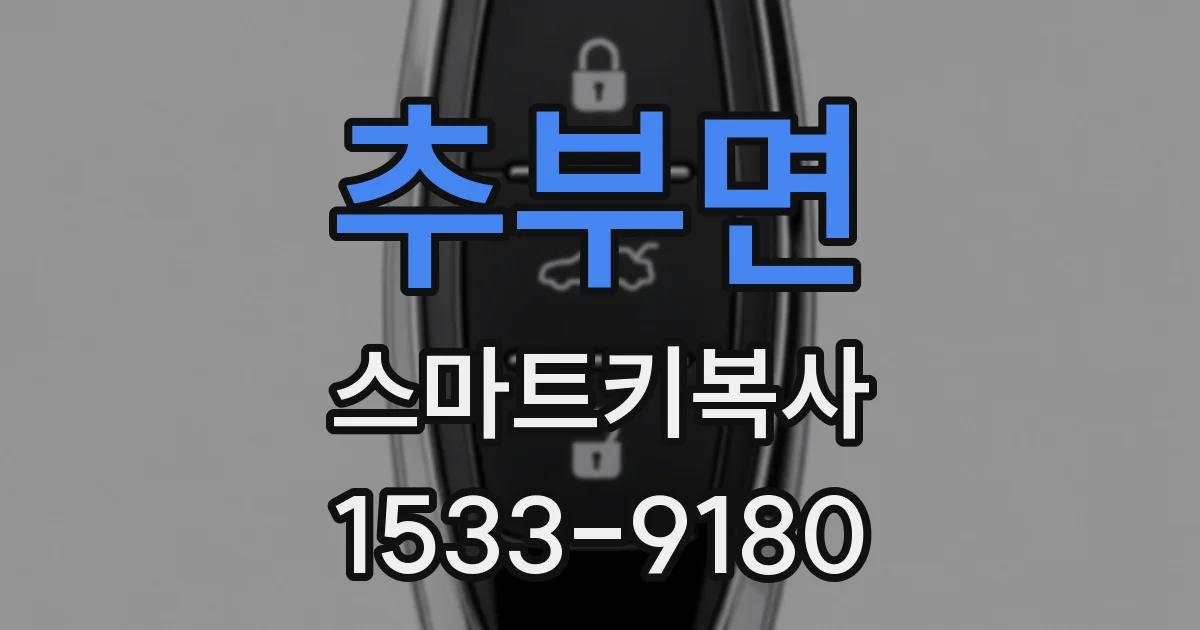 추부면 스마트키복사