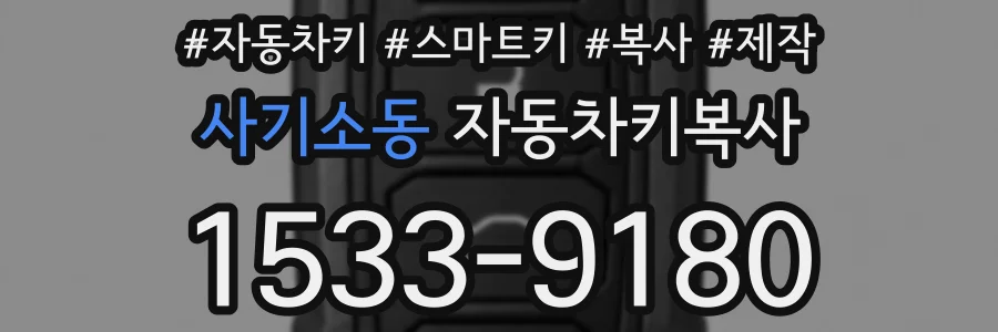 사기소동 자동차키복사