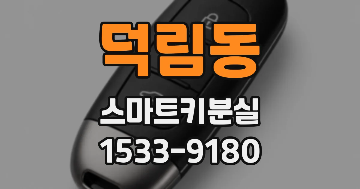 덕림동 스마트키분실