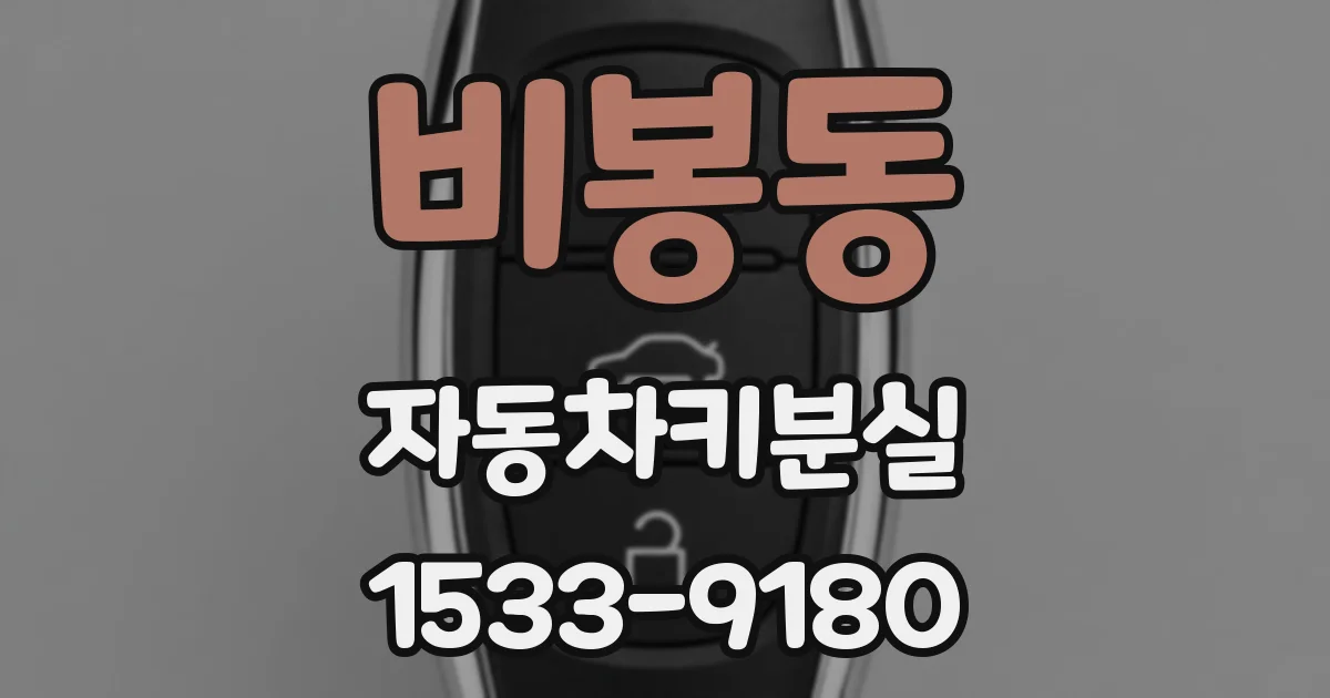 비봉동 자동차키분실