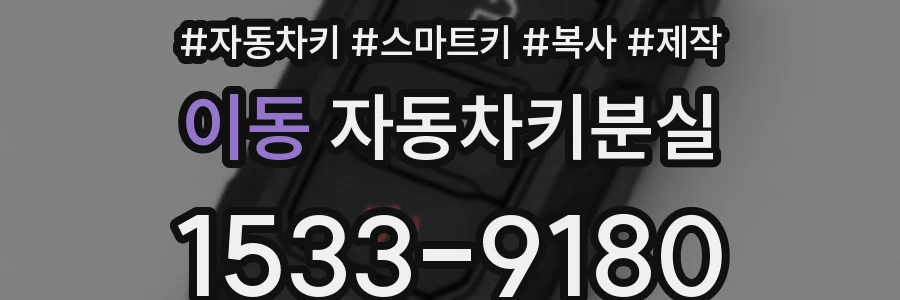 이동 자동차키분실