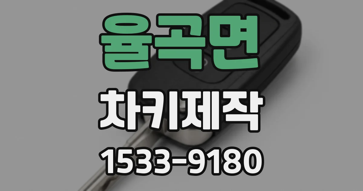 율곡면 차키제작