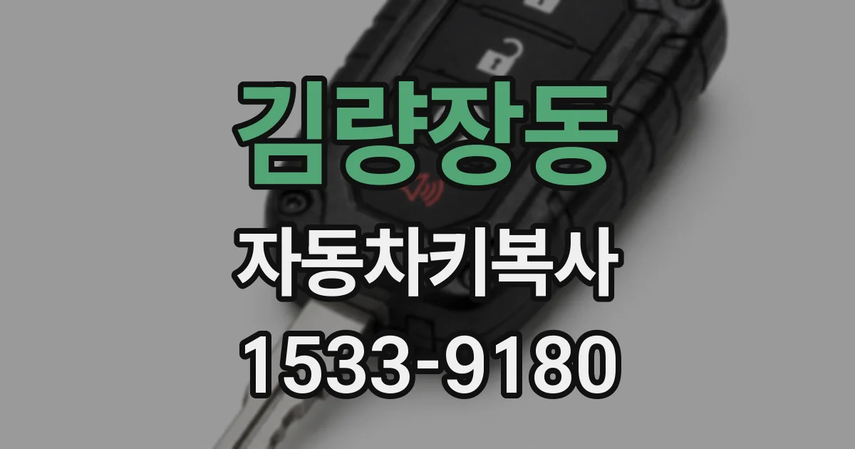 김량장동 자동차키복사