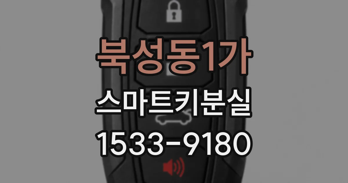 북성동1가 스마트키분실