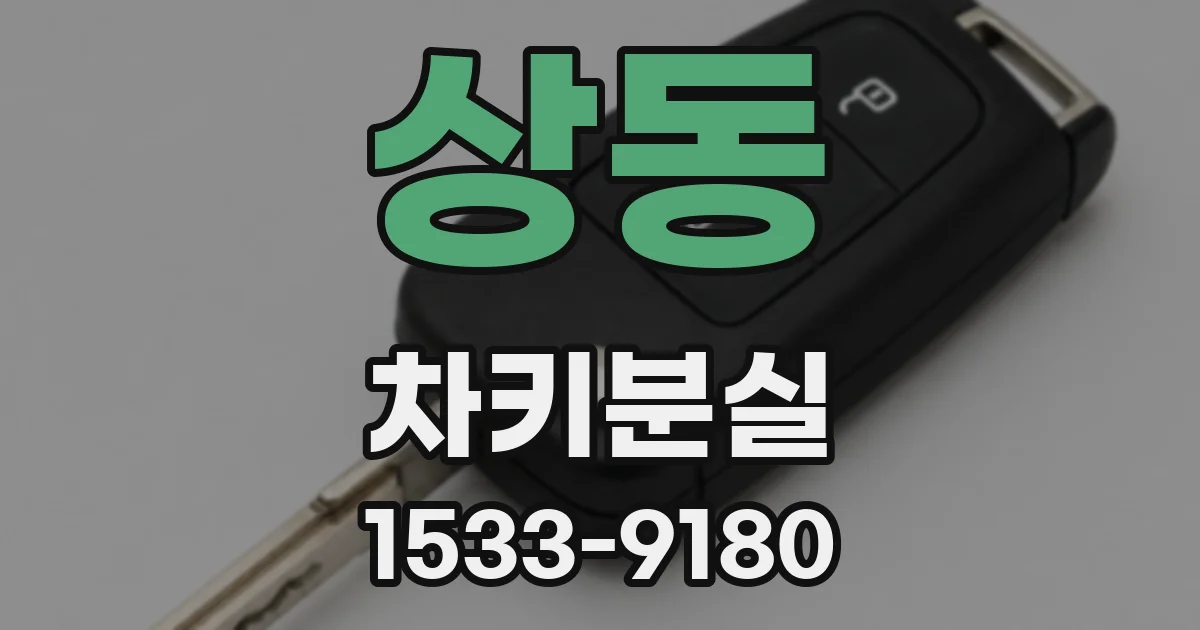 상동 차키분실