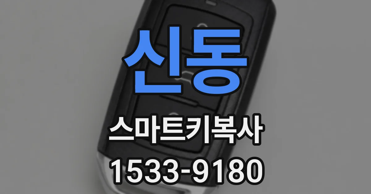 신동 스마트키복사