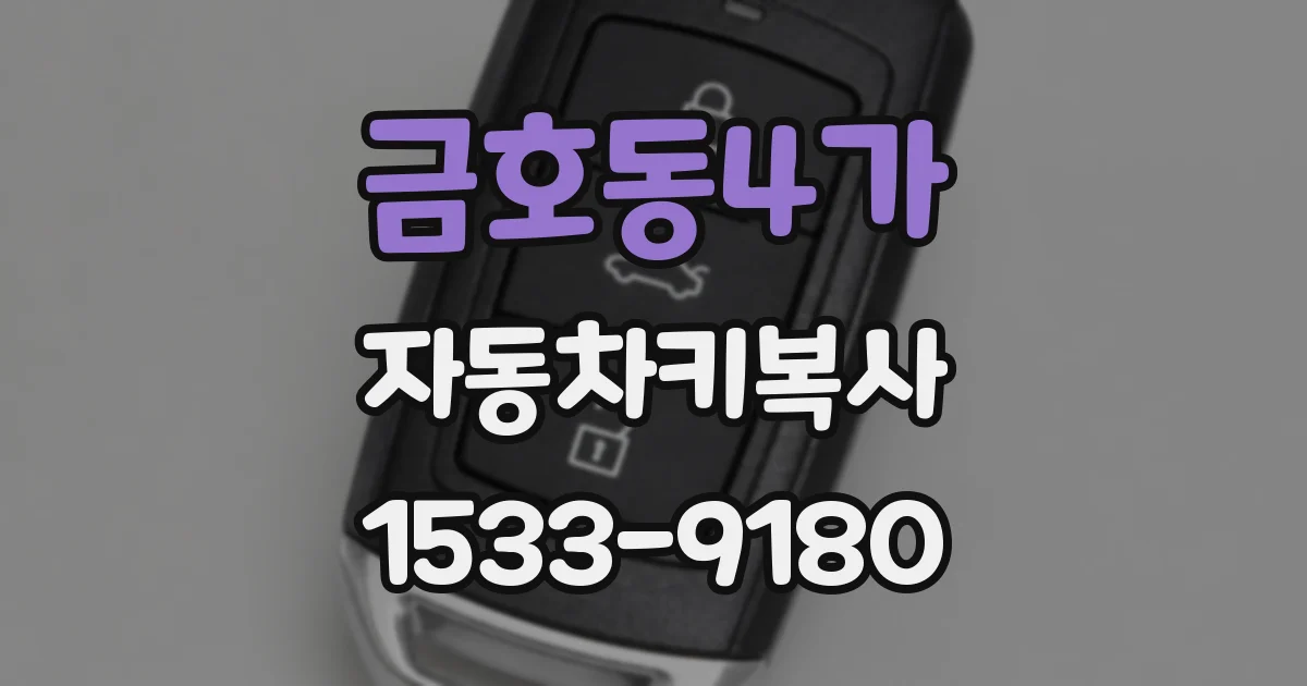 금호동4가 자동차키복사