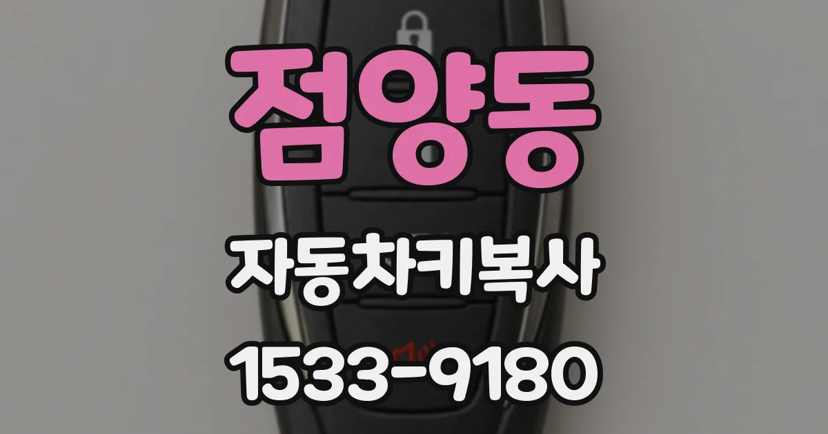 점양동 자동차키복사