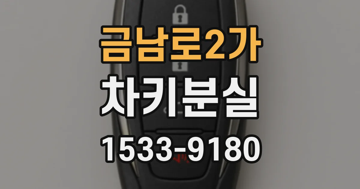 금남로2가 차키분실