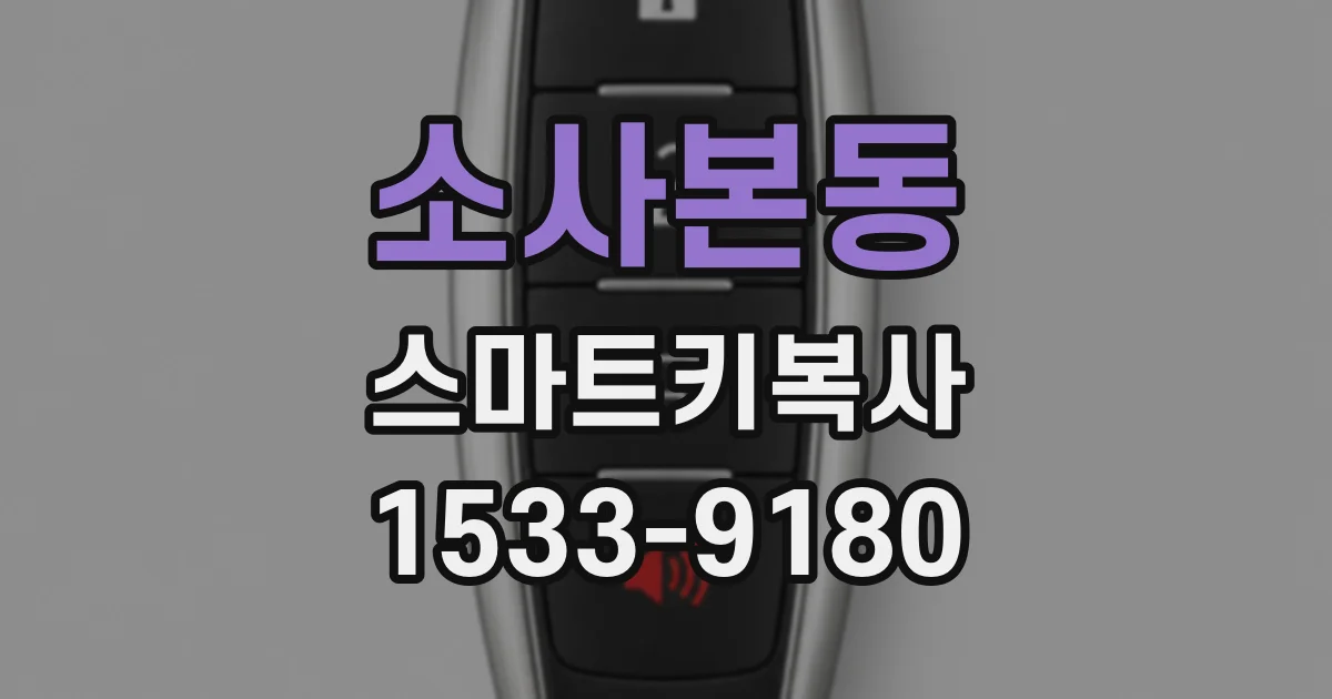 소사본동 스마트키복사