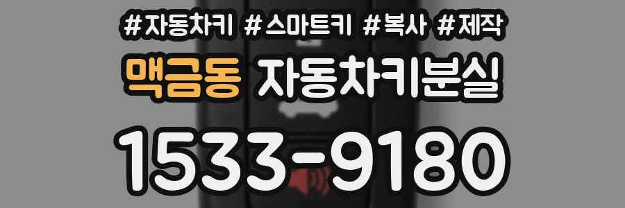 맥금동 자동차키분실