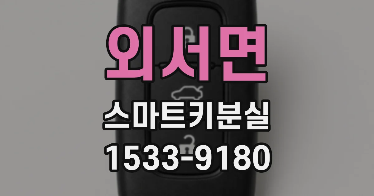 외서면 스마트키분실