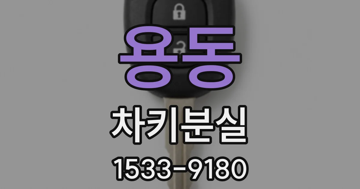용동 차키분실