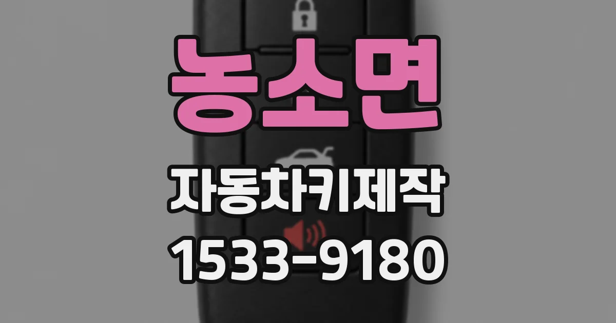 농소면 자동차키제작