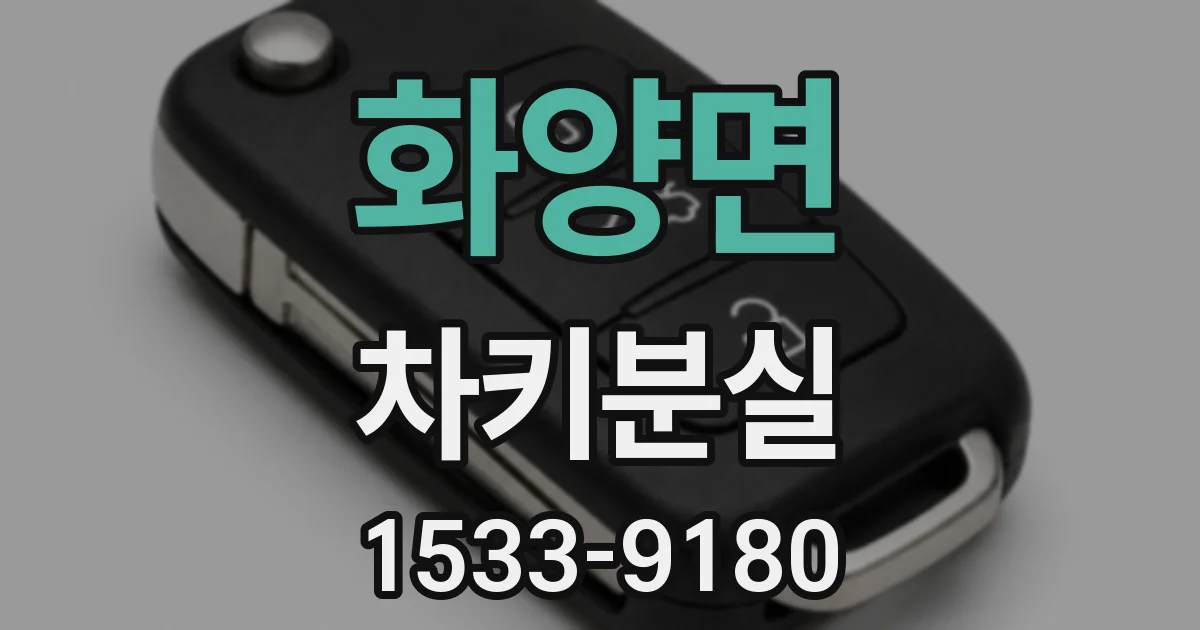 화양면 차키분실