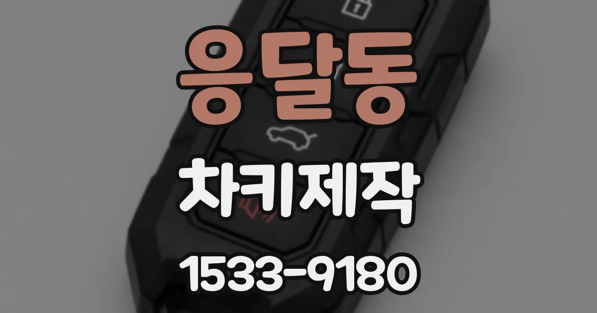 응달동 차키제작
