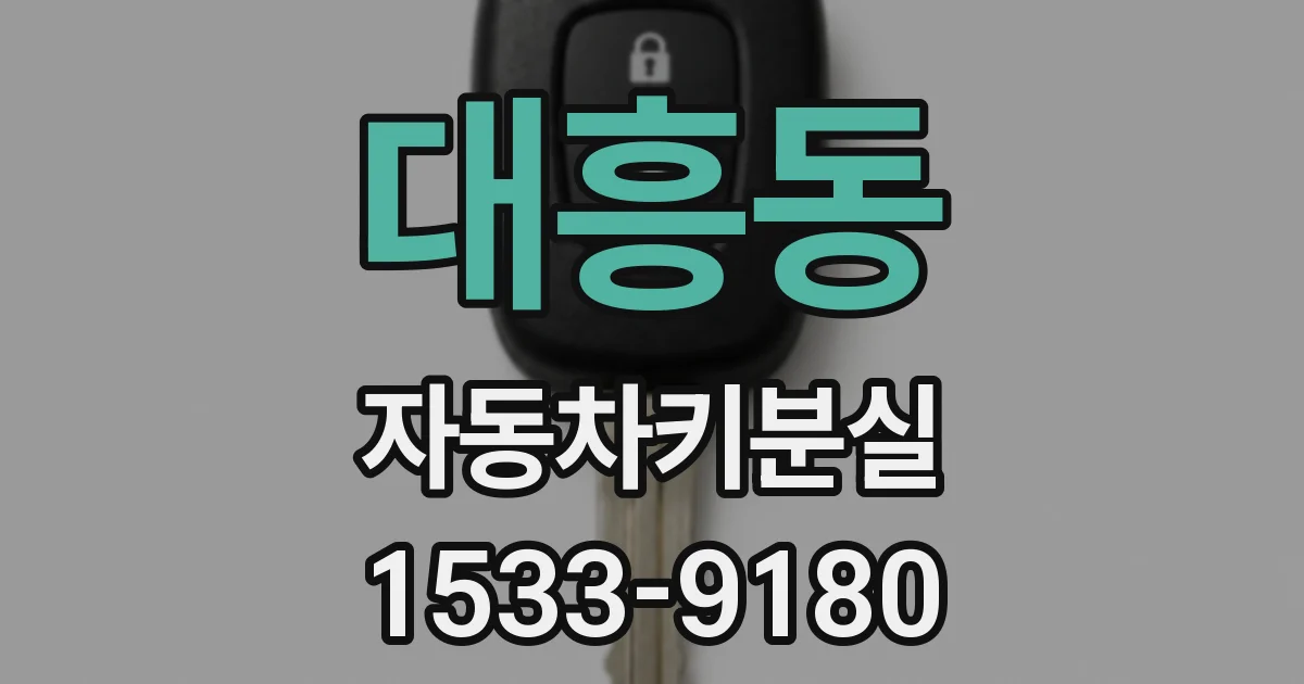 대흥동 자동차키분실