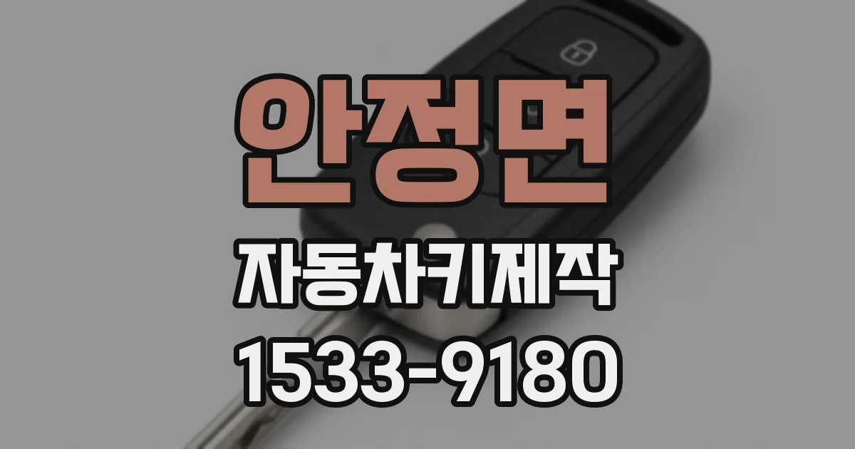 안정면 자동차키제작
