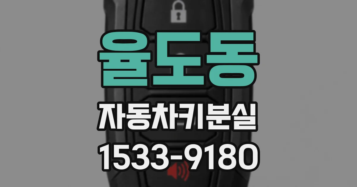 율도동 자동차키분실