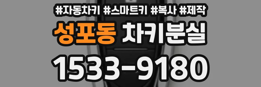 성포동 차키분실
