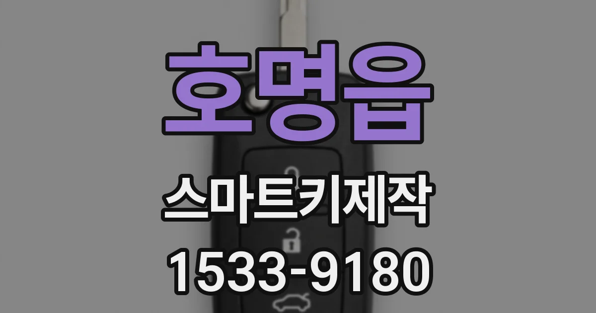 호명읍 스마트키제작