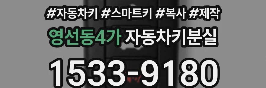 영선동4가 자동차키분실