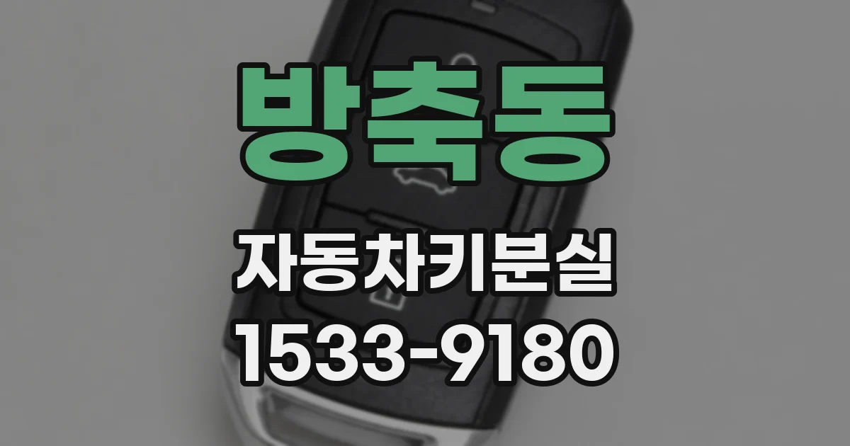 방축동 자동차키분실