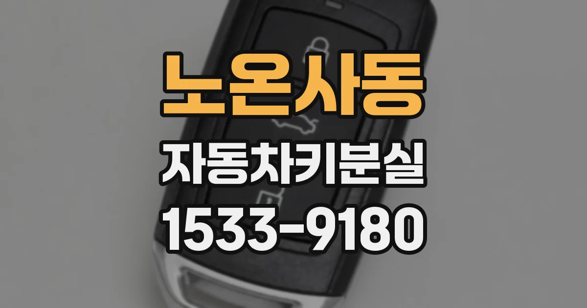 노온사동 자동차키분실