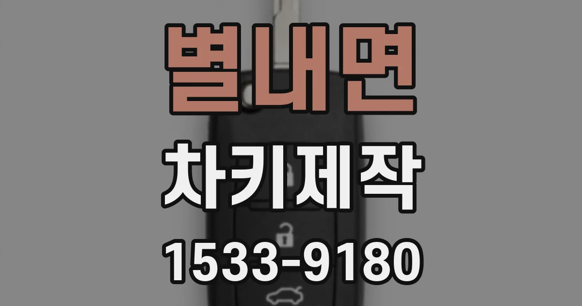 별내면 차키제작