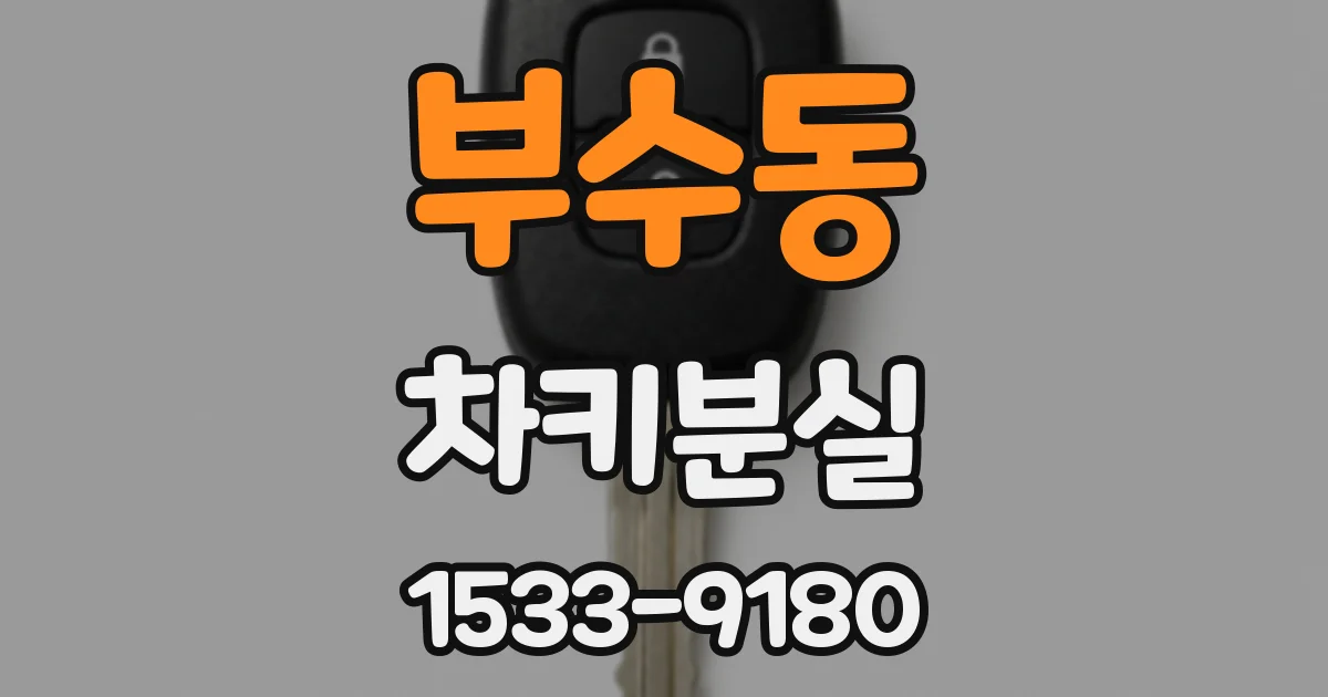 부수동 차키분실