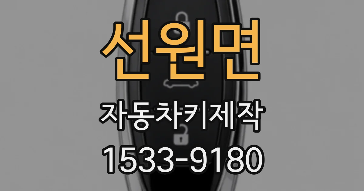 선원면 자동차키제작