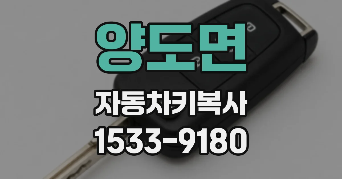 양도면 자동차키복사