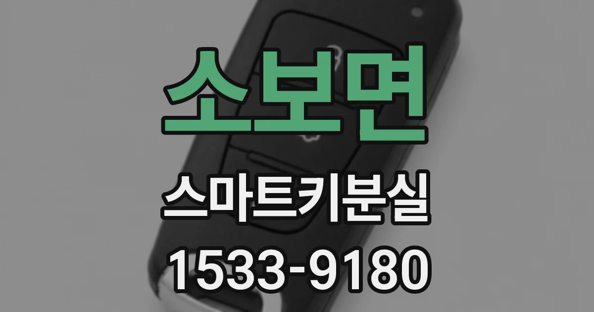 소보면 스마트키분실