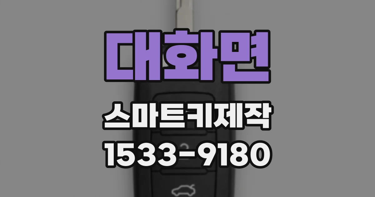 대화면 스마트키제작