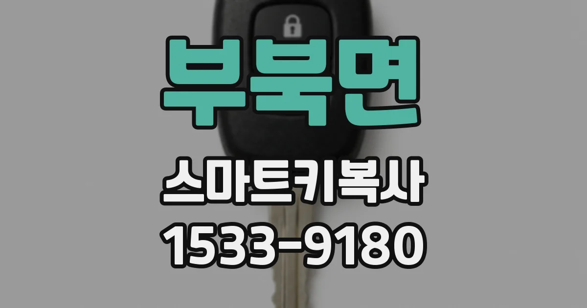 부북면 스마트키복사