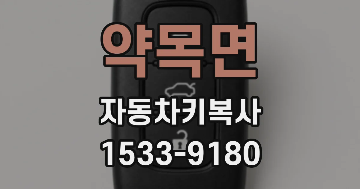 약목면 자동차키복사