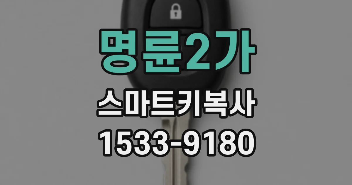 명륜2가 스마트키복사