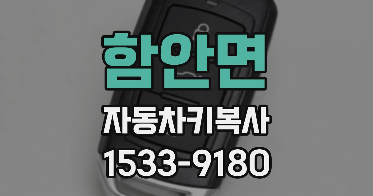 함안면 자동차키복사