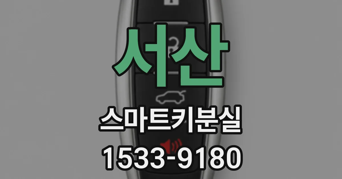 서산 스마트키분실