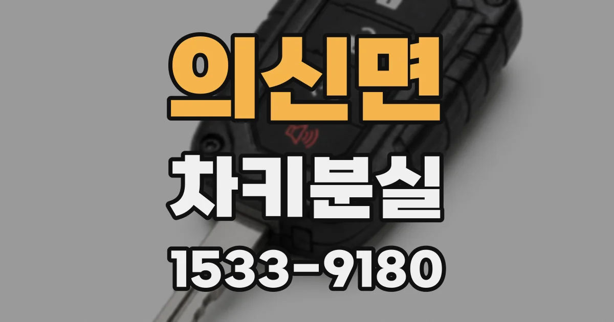 의신면 차키분실