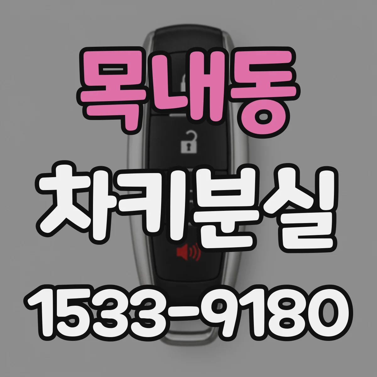 목내동 차키분실