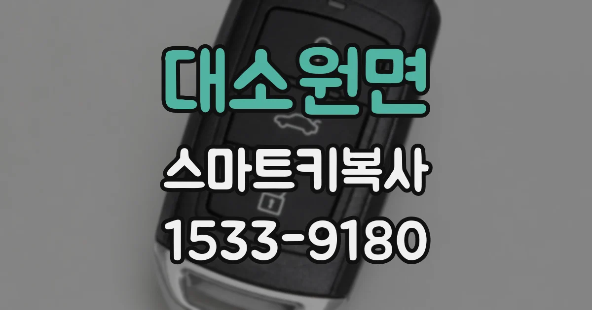 대소원면 스마트키복사