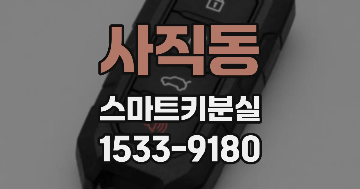 사직동 스마트키분실