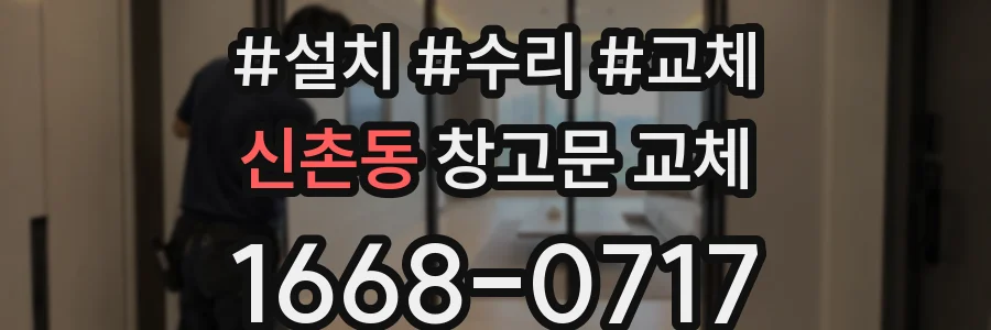 신촌동 창고문 교체