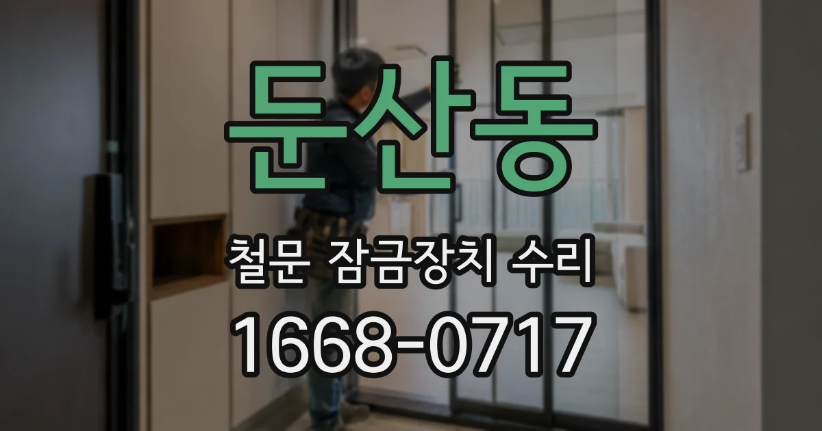 둔산동 철문 잠금장치 수리